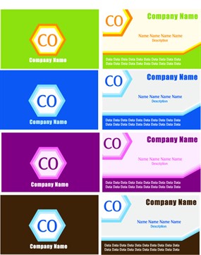 卡片设计模板矢量图下载